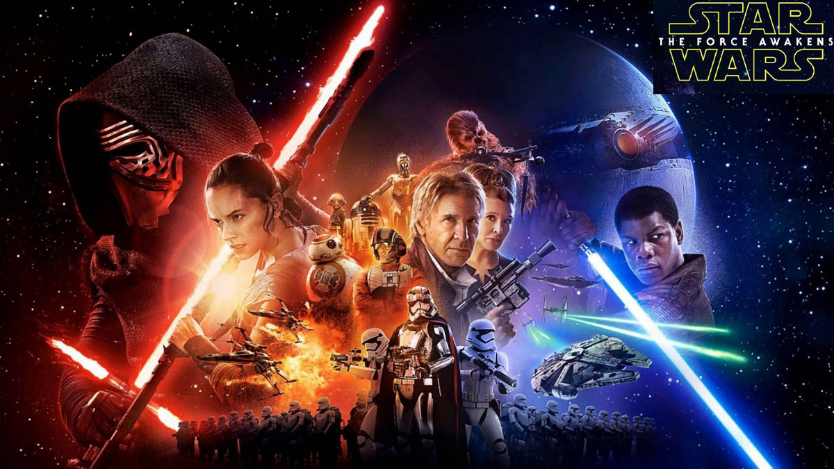 Utomhusbio med Star Wars - the force awakens